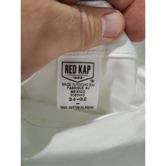 Red Kap Men's Painter Dungaree Carpenter Paints White 34 X 32 - Picture 7 of 11